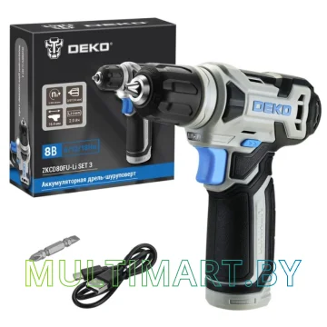 Дрель-шуруповерт Deko ZKCD80FU-Li Set 3 063-4128